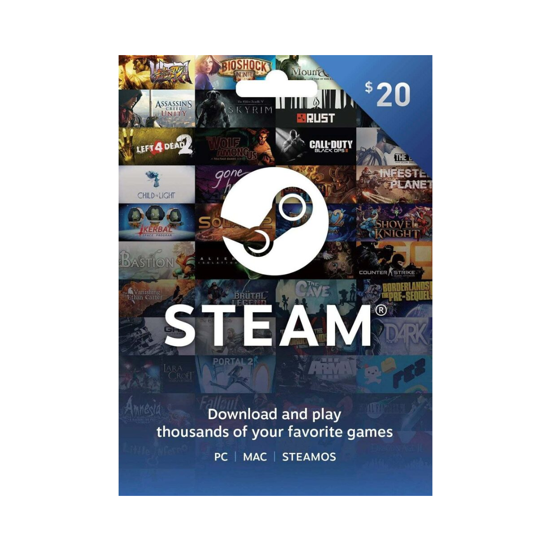 Steam Gift Card USA $20