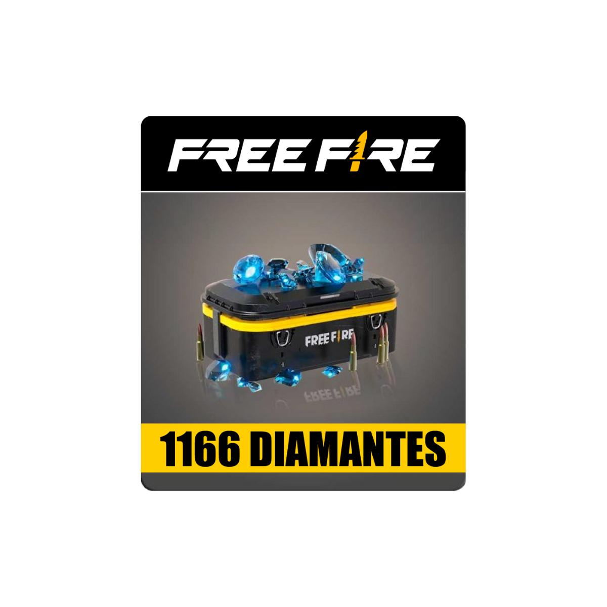 💎 Free Fire – Recarga por ID: 1060 Diamantes + 106 Bonus