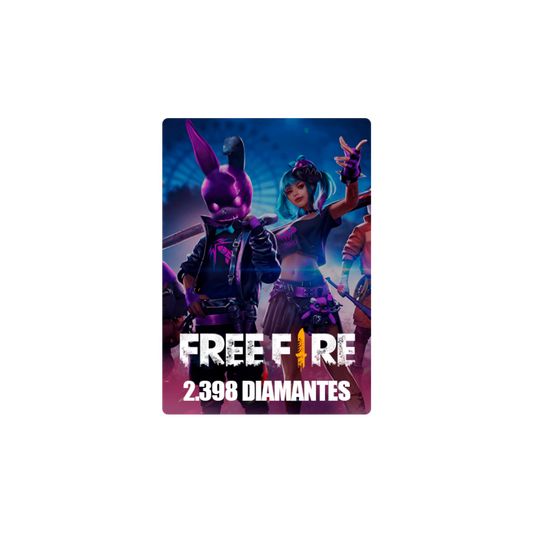 💎 Free Fire – Recarga por ID: 2180 Diamantes + 218 Bonus